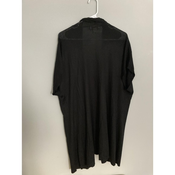 Coldwater‎ Creek Cardigan Sweater Women 2X Black Open Front Dolman Pocket Knit - Picture 3 of 12